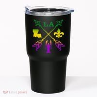 Louisiana Arrow Mardi Gras LA Tumbler thumb 0