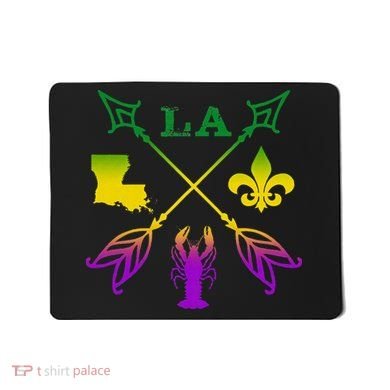 Louisiana Arrow Mardi Gras LA Mousepad