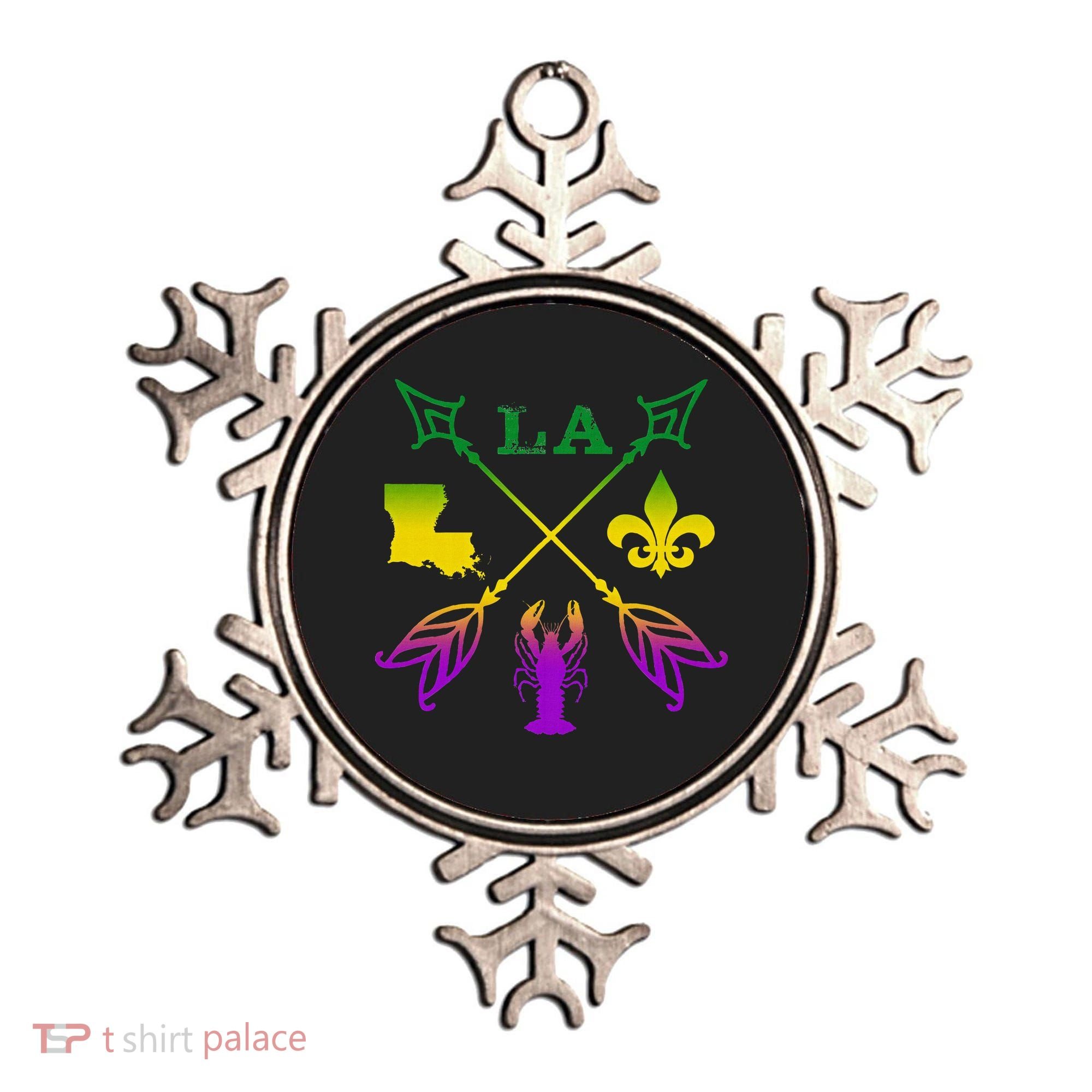 Louisiana Arrow Mardi Gras LA Ornament