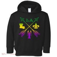 Louisiana Arrow Mardi Gras LA Toddler Hoodie thumb 0
