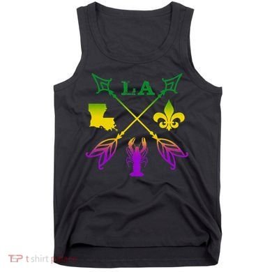 Louisiana Arrow Mardi Gras LA Tank Top
