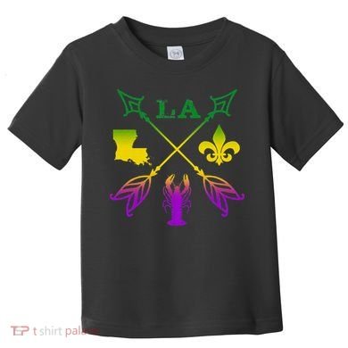 Louisiana Arrow Mardi Gras LA Toddler T-Shirt