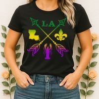 Louisiana Arrow Mardi Gras LA Women's T-Shirt thumb 2