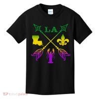 Louisiana Arrow Mardi Gras LA Kids T-Shirt thumb 0