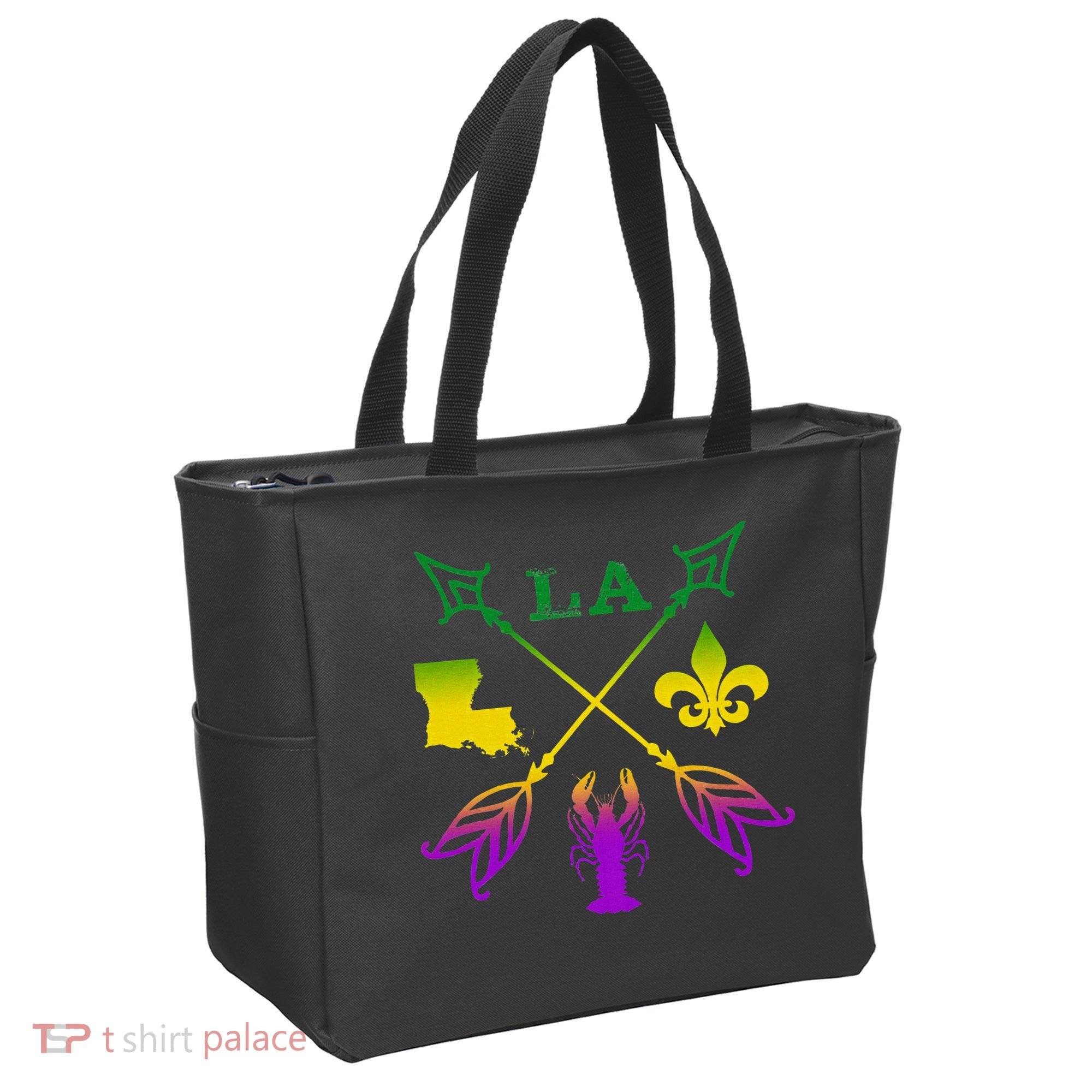 Louisiana Arrow Mardi Gras LA Tote Bag