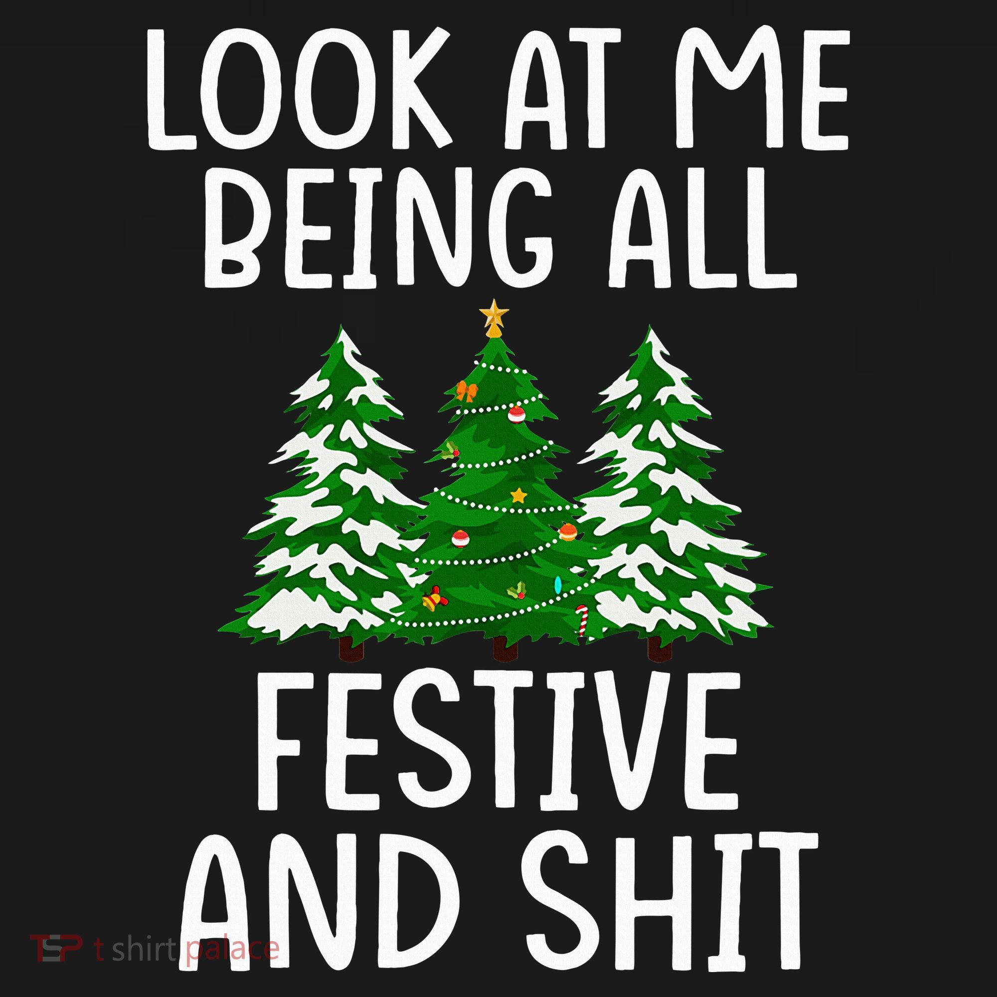 Look At Me Being All Festive And Shit Humorous Xmas Women's Hoodie