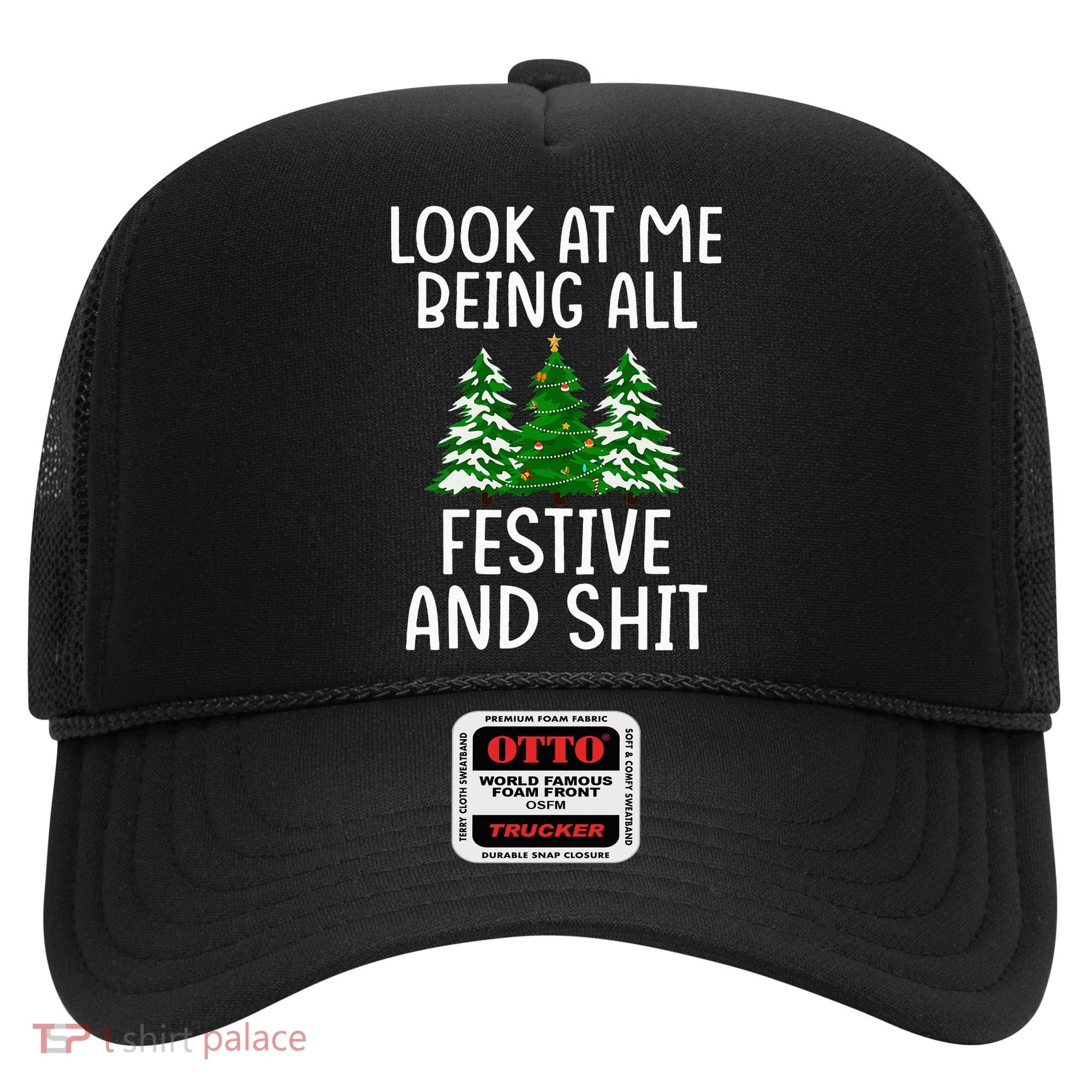 Look At Me Being All Festive And Shit Humorous Xmas Hat