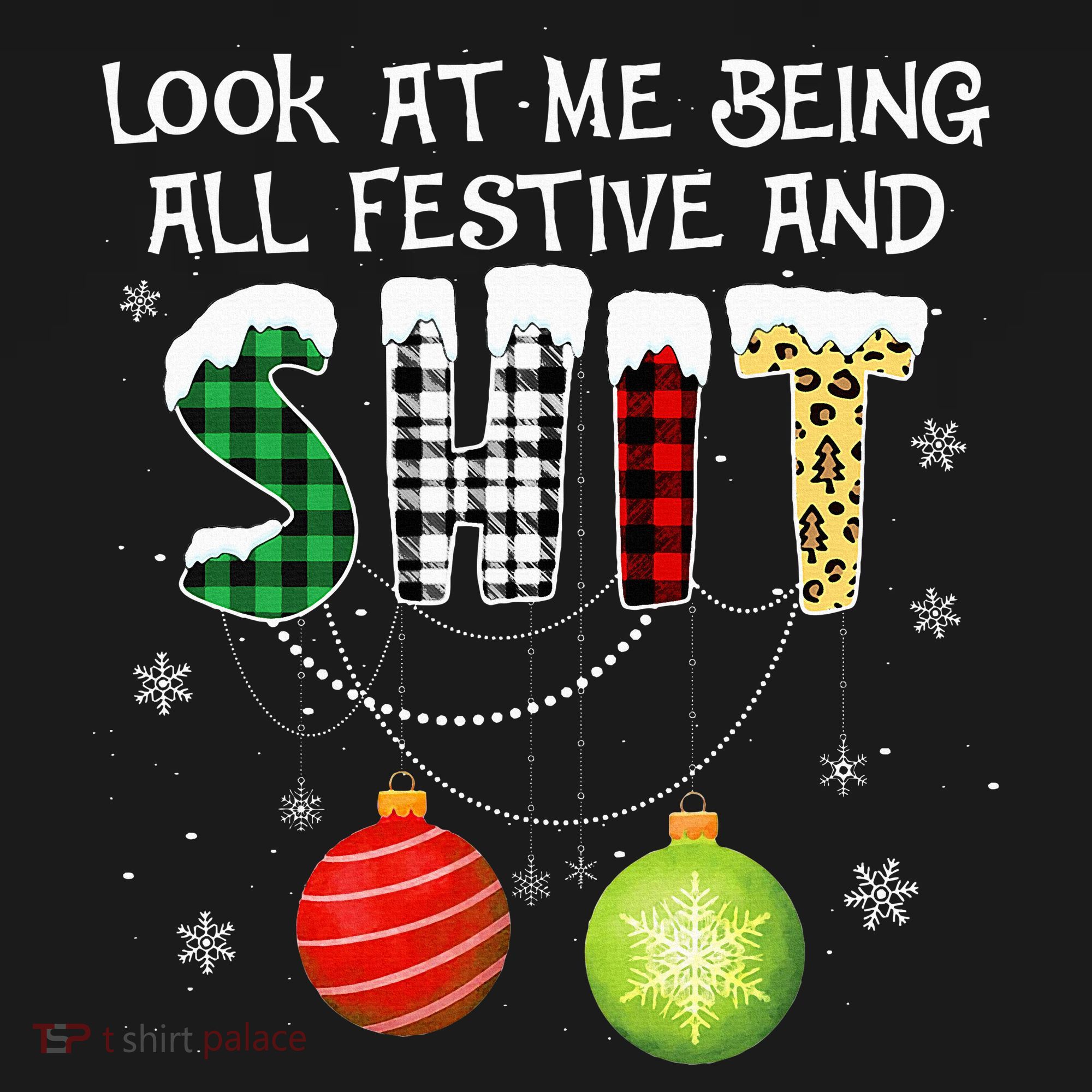 Look at Me Being All Festive Funny Christmas Saying Xmas Coaster