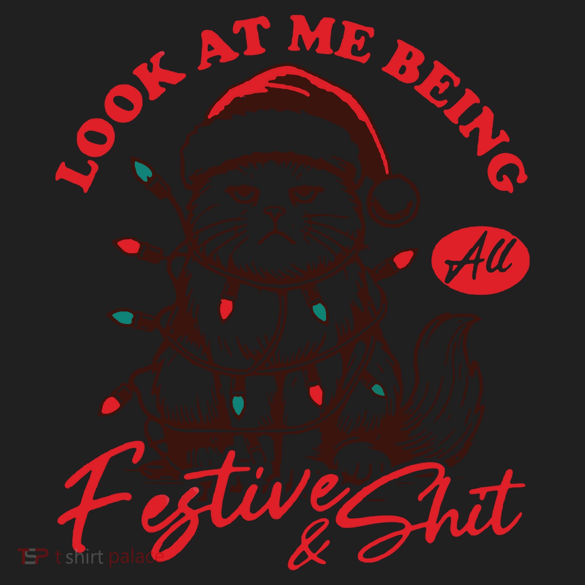 Look At Me Being All Festive Grumpy Cat Christmas Women's Sweatshirt