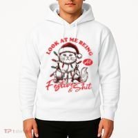 Look At Me Being All Festive Grumpy Cat Christmas Hoodie thumb 2