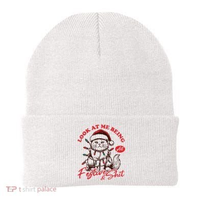 Look At Me Being All Festive Grumpy Cat Christmas Beanie
