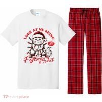 Look At Me Being All Festive Grumpy Cat Christmas Pajama Set thumb 0
