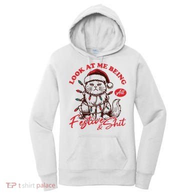 Look At Me Being All Festive Grumpy Cat Christmas Women's Hoodie