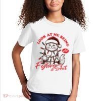 Look At Me Being All Festive Grumpy Cat Christmas Kids T-Shirt thumb 2
