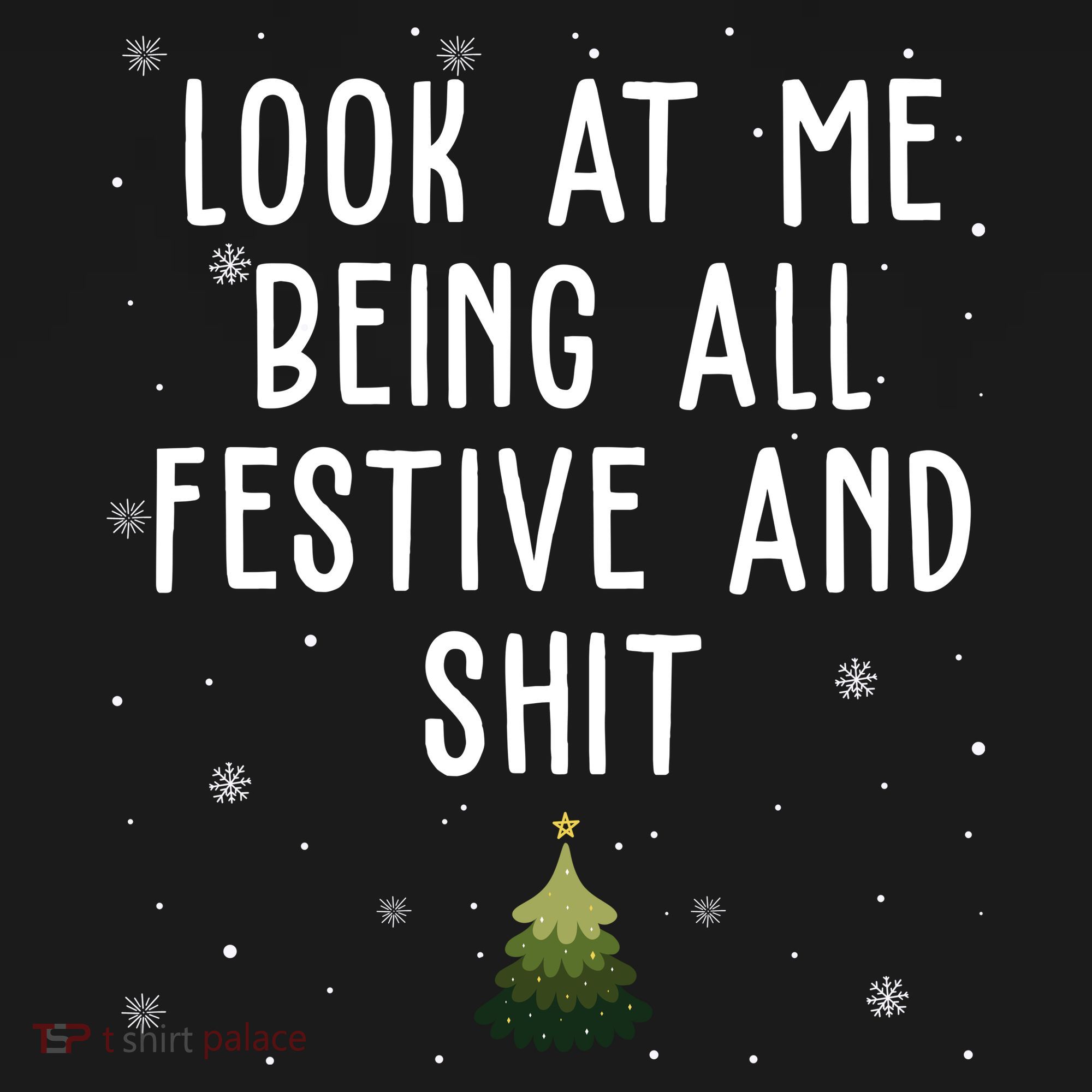 Look At Me Being All Festive And Shit Funny Christmas Women's Hoodie