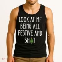 Look At Me Being All Festive And Shit Tank Top thumb 3