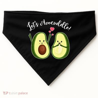 Let's Avocuddle Matching Couple Avocado Love USA-Made Doggie Bandana