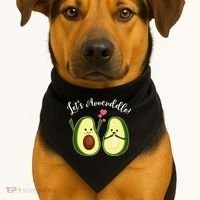 Let's Avocuddle Matching Couple Avocado Love USA-Made Doggie Bandana thumb 1