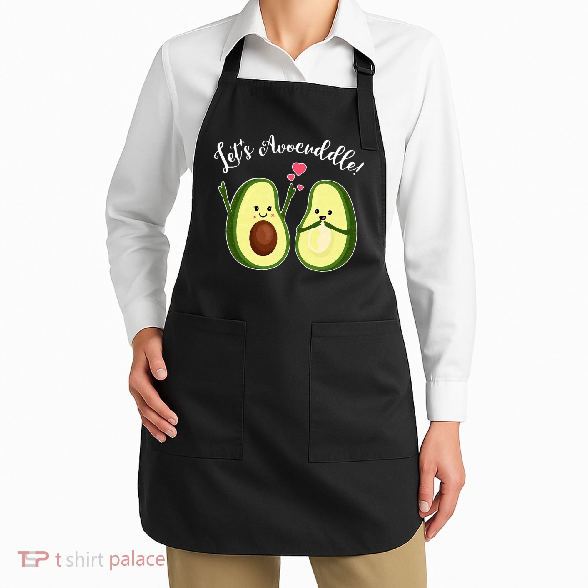 Let's Avocuddle Matching Couple Avocado Love Apron