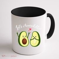 Let's Avocuddle Matching Couple Avocado Love Coffee Mug thumb 1