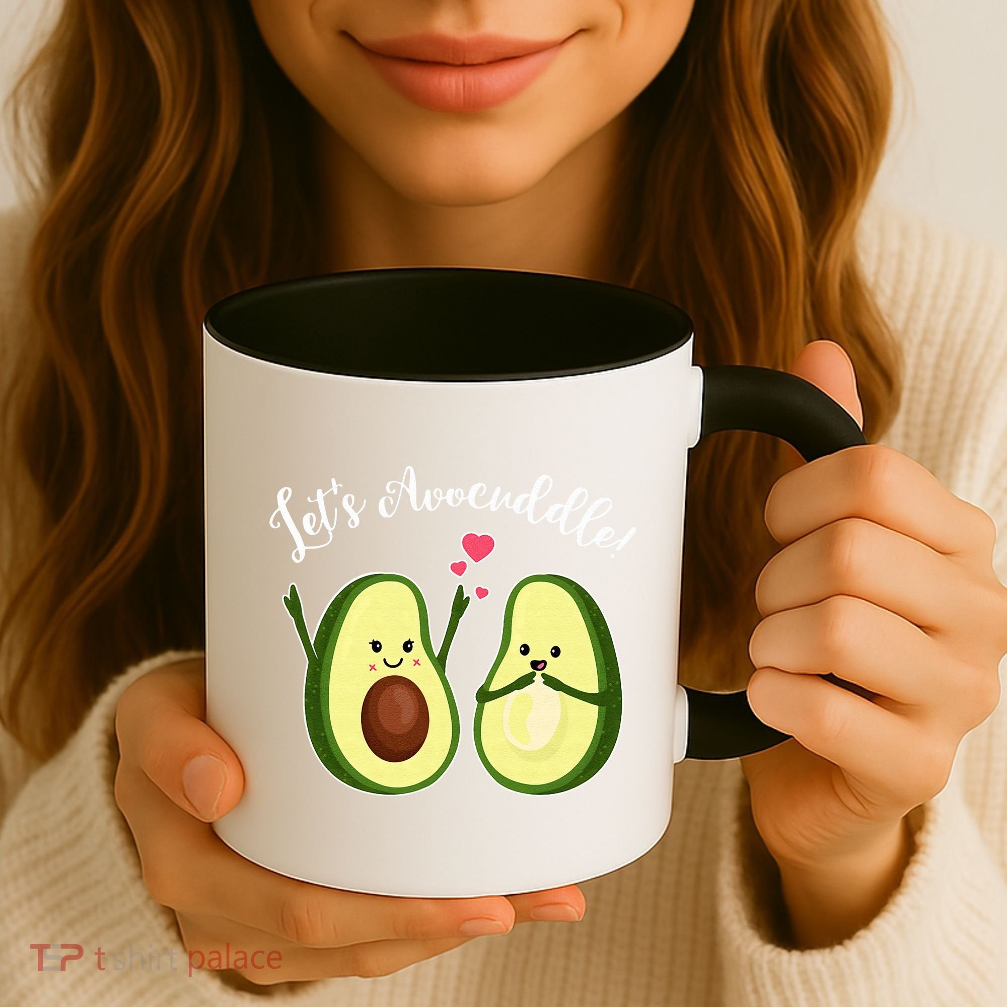 Let's Avocuddle Matching Couple Avocado Love Coffee Mug