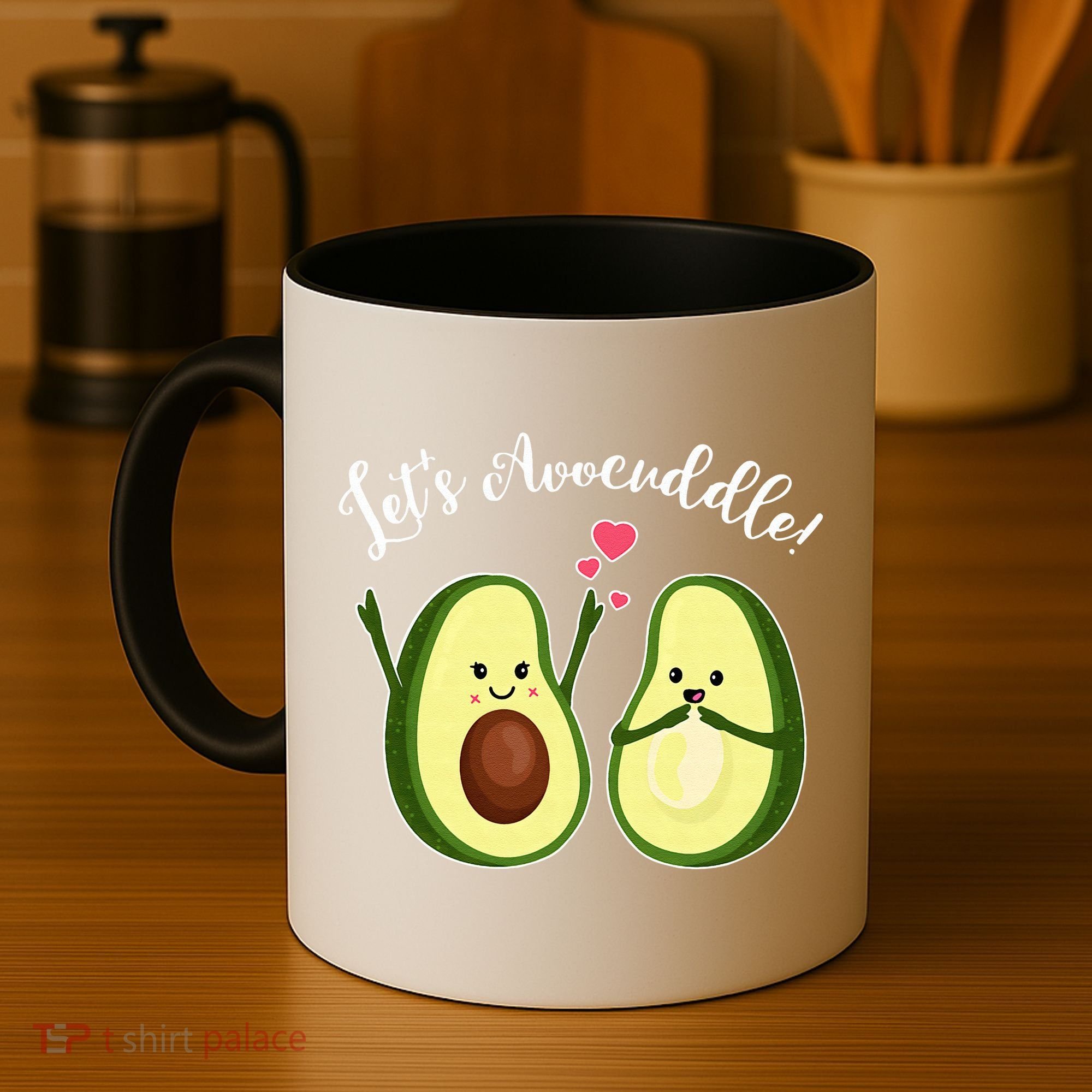 Let's Avocuddle Matching Couple Avocado Love Coffee Mug