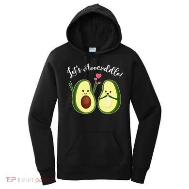 Let's Avocuddle Matching Couple Avocado Love Women's Hoodie