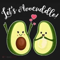 Let's Avocuddle Matching Couple Avocado Love Women's Hoodie thumb 2
