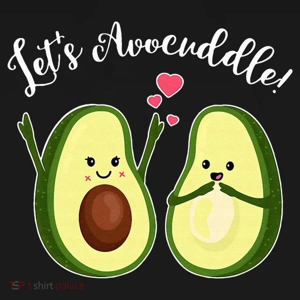 Let's Avocuddle Matching Couple Avocado Love Women's Hoodie