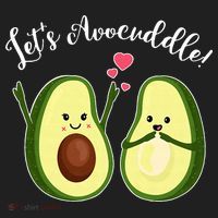 Let's Avocuddle Matching Couple Avocado Love Hat thumb 2