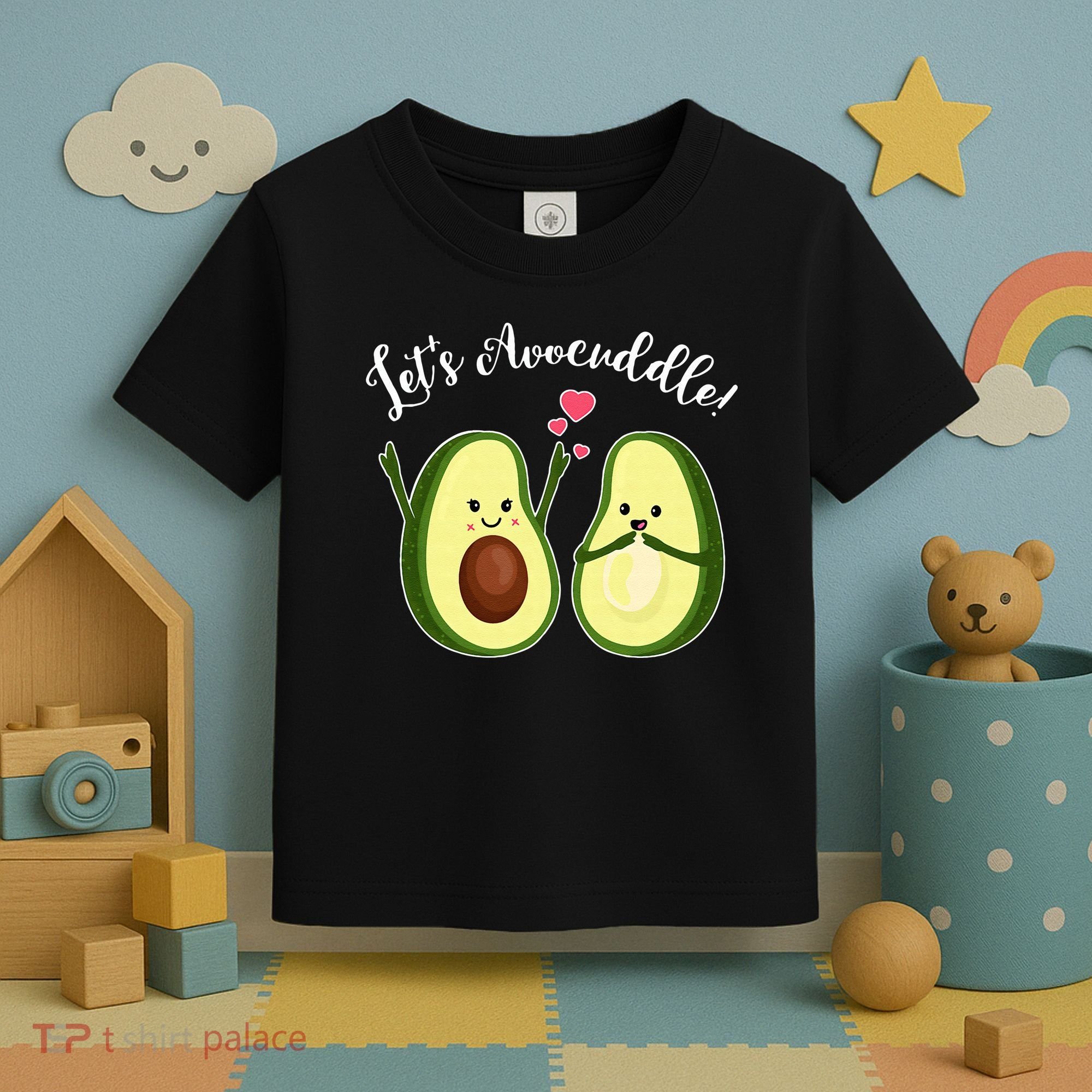 Let's Avocuddle Matching Couple Avocado Love Toddler T-Shirt