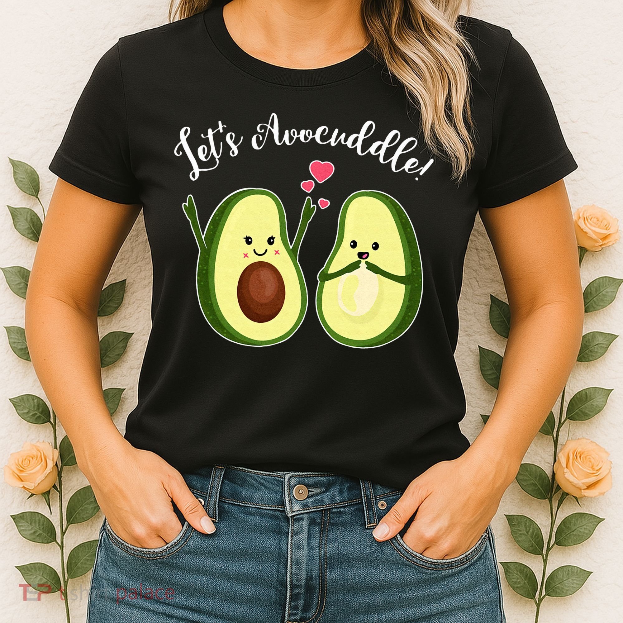 Let's Avocuddle Matching Couple Avocado Love Women's T-Shirt