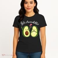 Let's Avocuddle Matching Couple Avocado Love Women's T-Shirt thumb 4