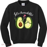 Let's Avocuddle Matching Couple Avocado Love Kids Sweatshirt thumb 0
