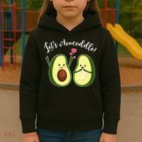 Let's Avocuddle Matching Couple Avocado Love Kids Hoodie thumb 3