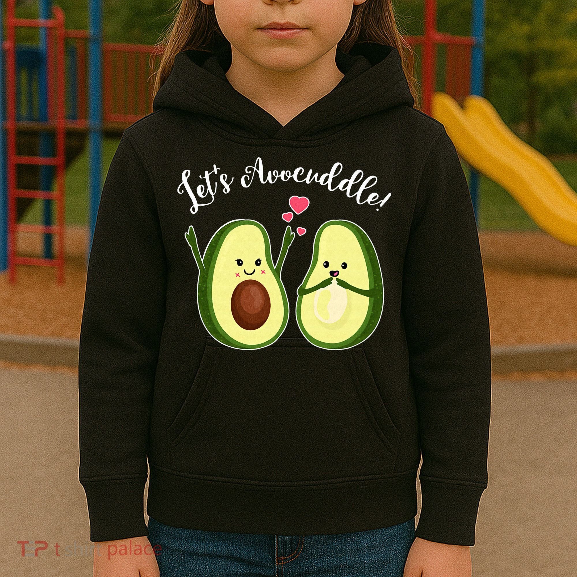 Let's Avocuddle Matching Couple Avocado Love Kids Hoodie