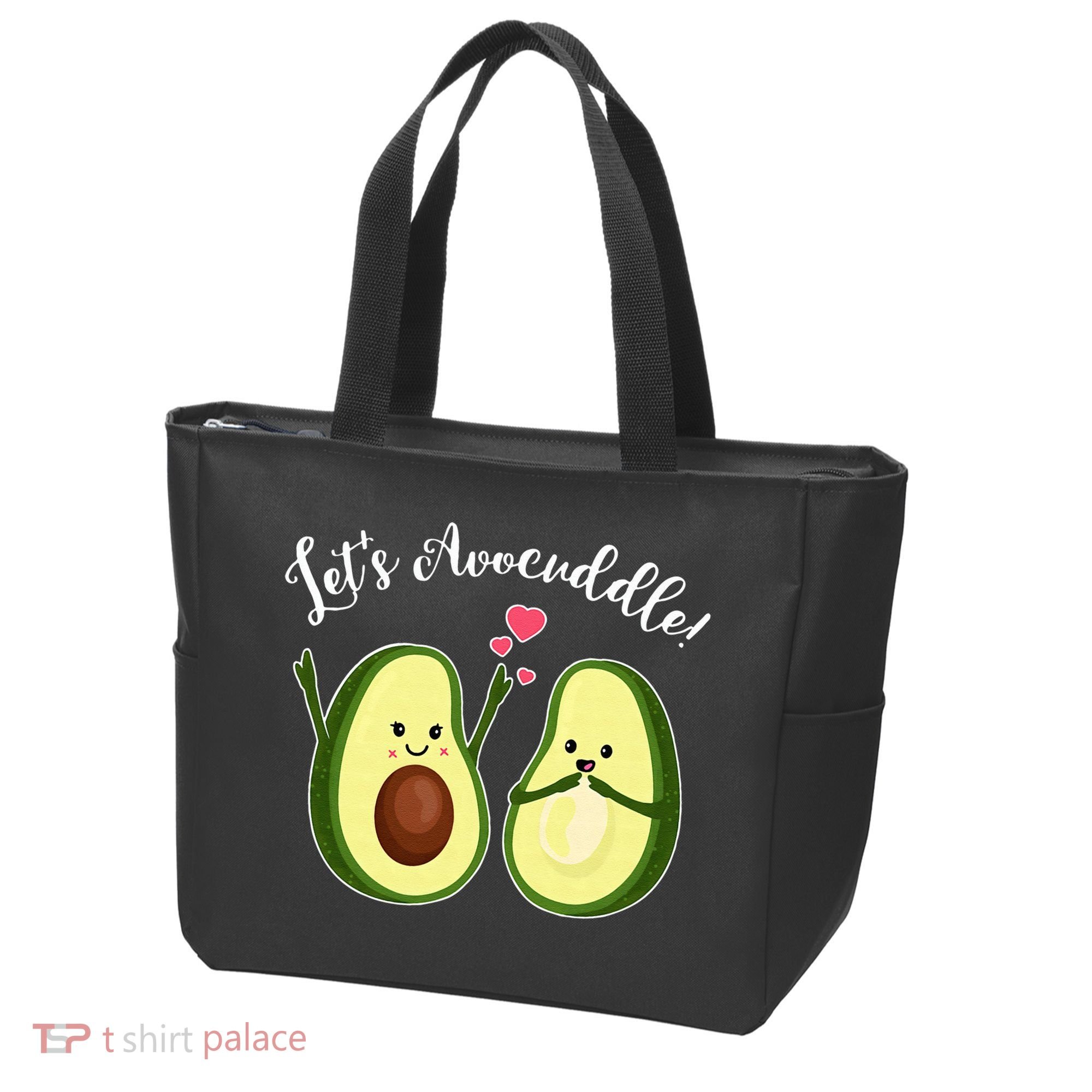 Let's Avocuddle Matching Couple Avocado Love Tote Bag