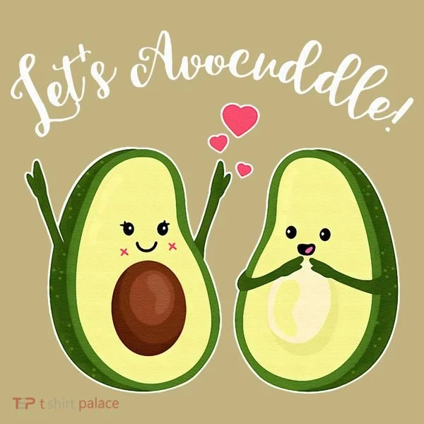 Let's Avocuddle Matching Couple Avocado Love Hoodie