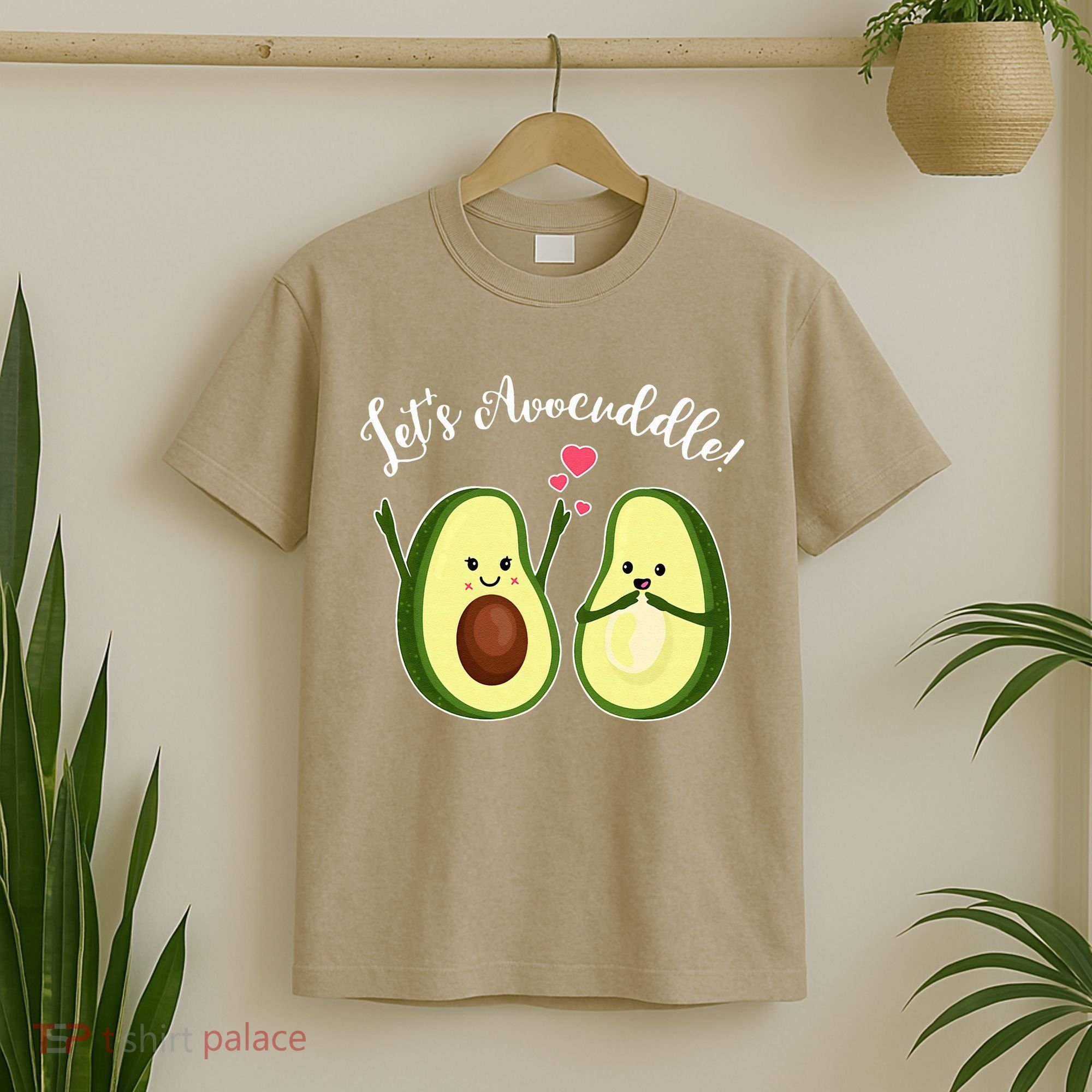 Let's Avocuddle Matching Couple Avocado Love T-Shirt