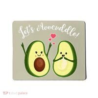 Let's Avocuddle Matching Couple Avocado Love Mousepad thumb 0