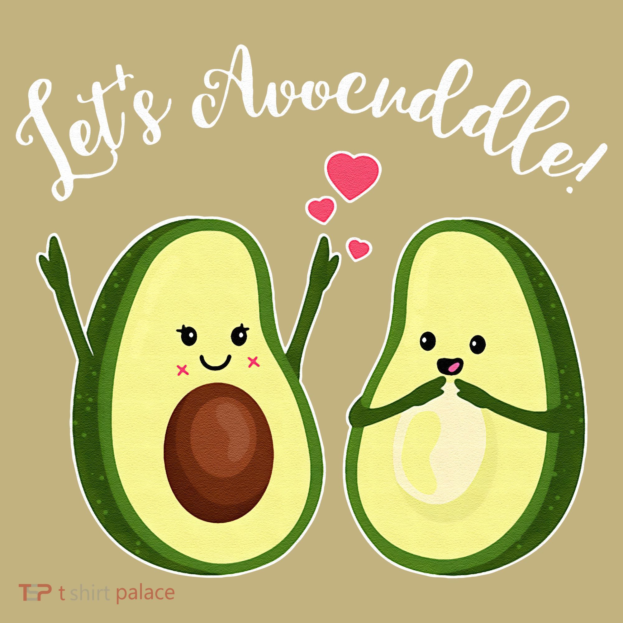 Let's Avocuddle Matching Couple Avocado Love Kids T-Shirt