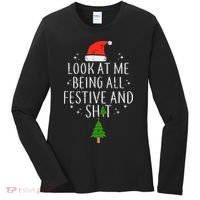 Look At Me Being All Festive Women's Long Sleeve Shirt thumb 0