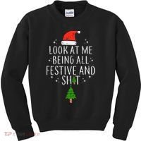 Look At Me Being All Festive Kids Sweatshirt thumb 0