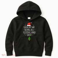 Look At Me Being All Festive Kids Hoodie thumb 0