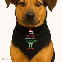 Look At Me Being All Festive And Shit Funny USA-Made Doggie Bandana thumb 1