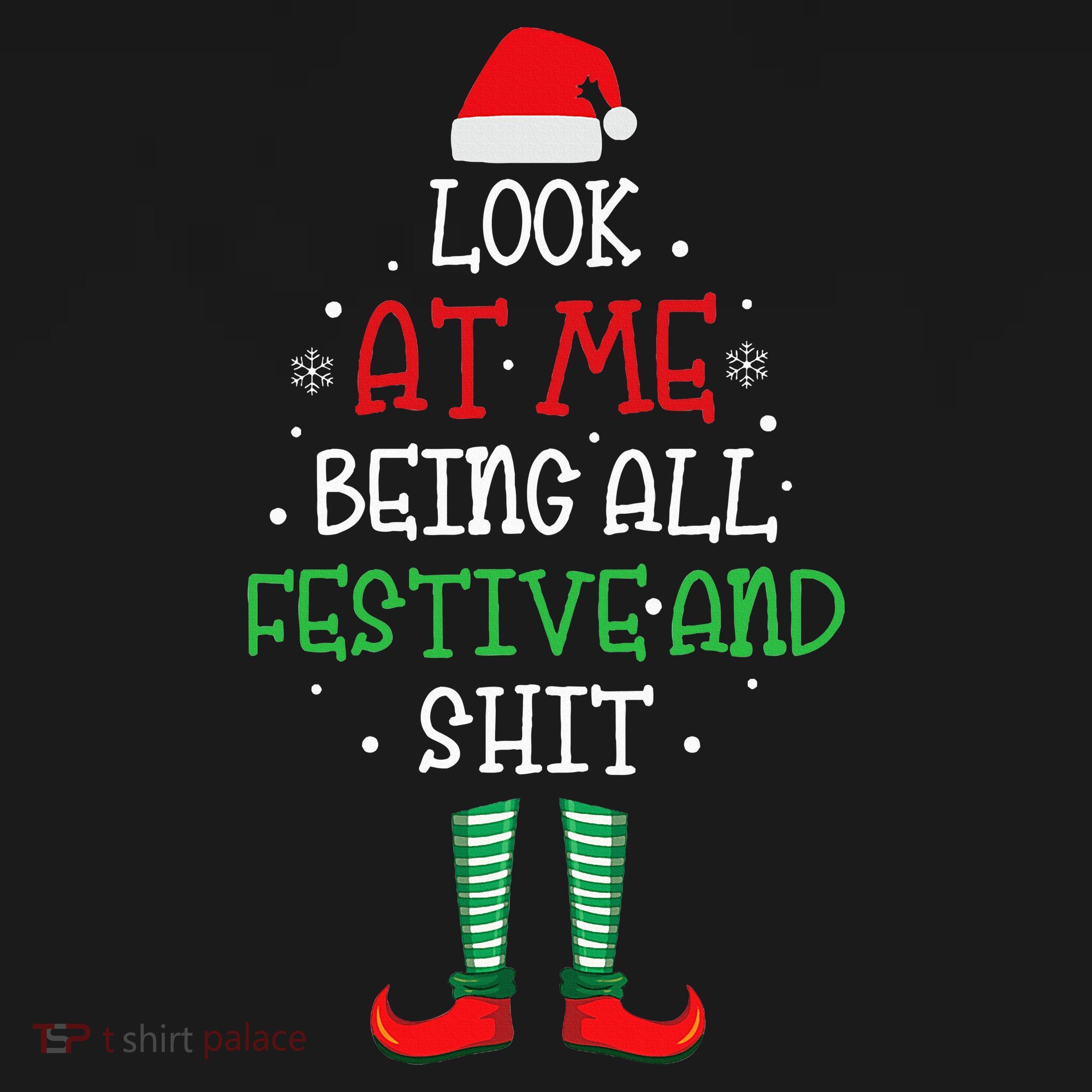 Look At Me Being All Festive And Shit Funny Bucket Hat