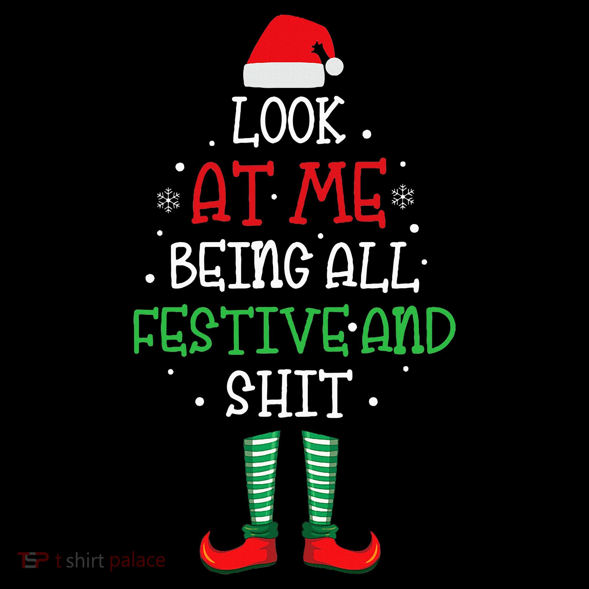 Look At Me Being All Festive And Shit Funny Mousepad