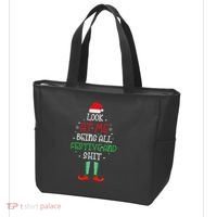 Look At Me Being All Festive And Shit Funny Tote Bag thumb 3