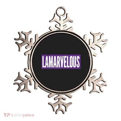 Lamarvalous Baltimore Football Ornament