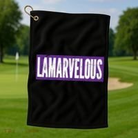 Lamarvalous Baltimore Football Golf Towel thumb 1